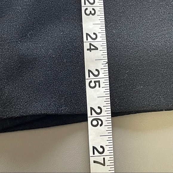 American Made Vintage Women’s Black Wool Pencil Skirt – Size 14 - Picture 6 of 9
